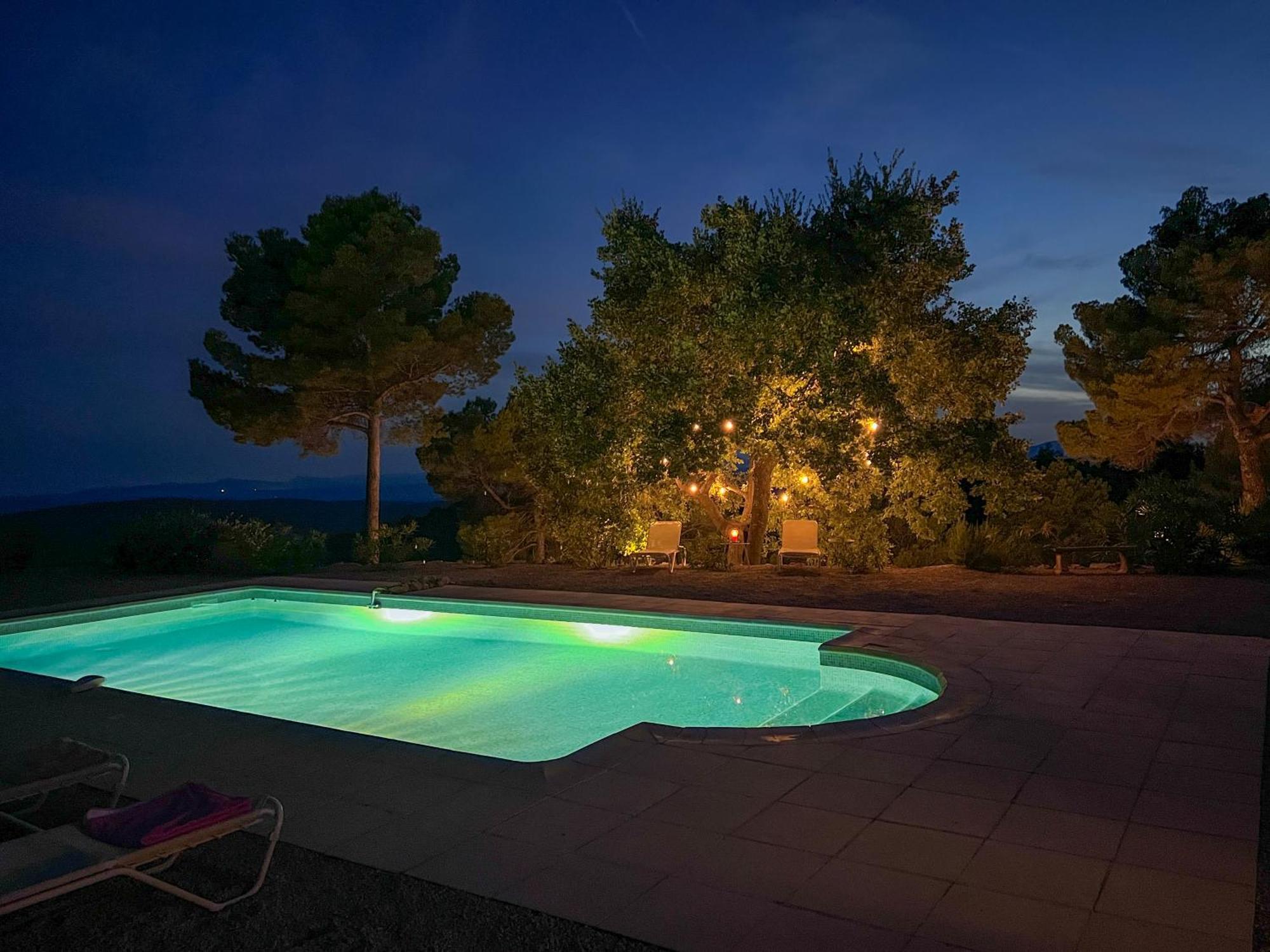 Villa "Le Sortilege" Vue Panoramique Et Piscine Tourtour Exterior photo