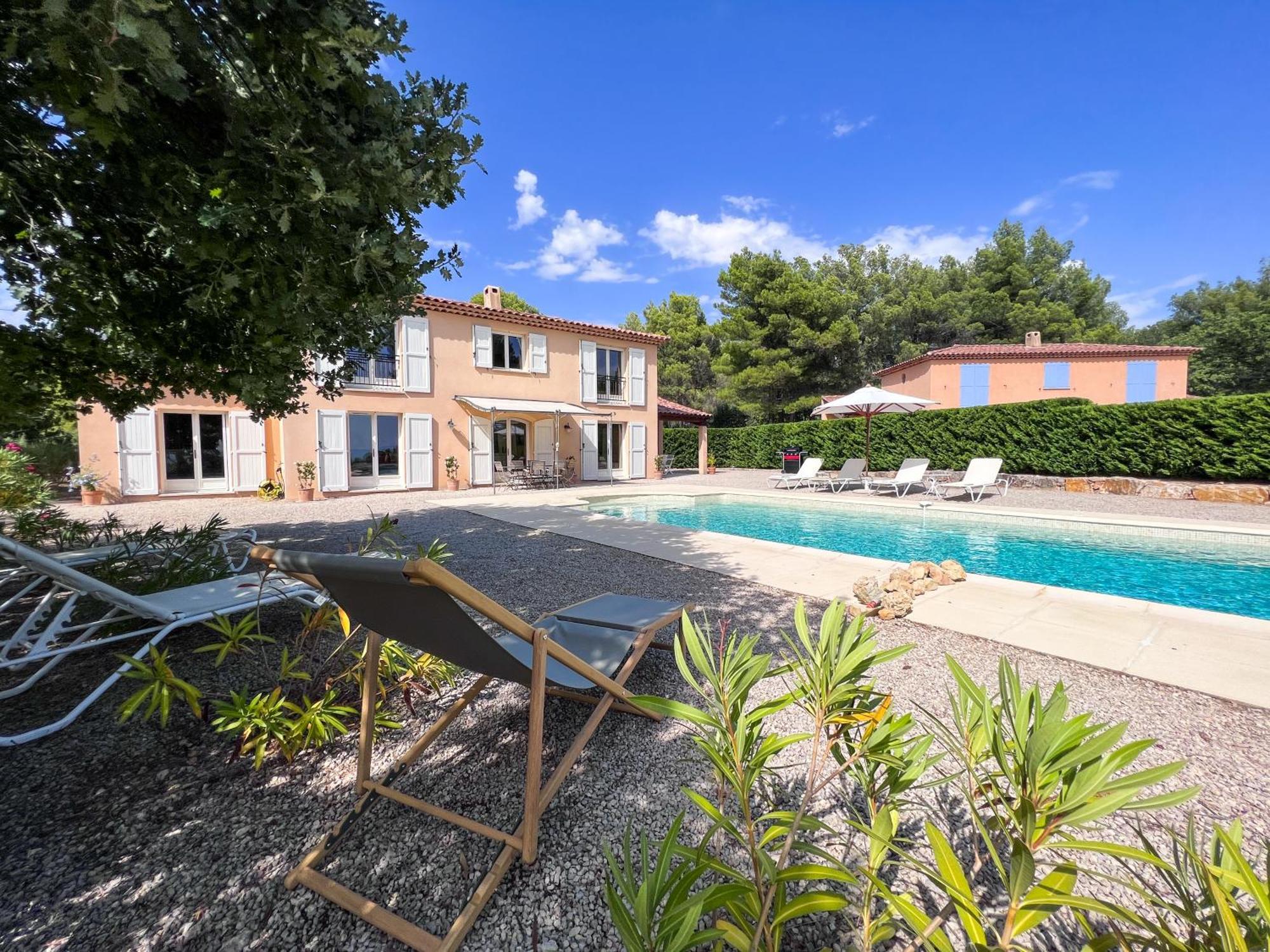Villa "Le Sortilege" Vue Panoramique Et Piscine Tourtour Exterior photo