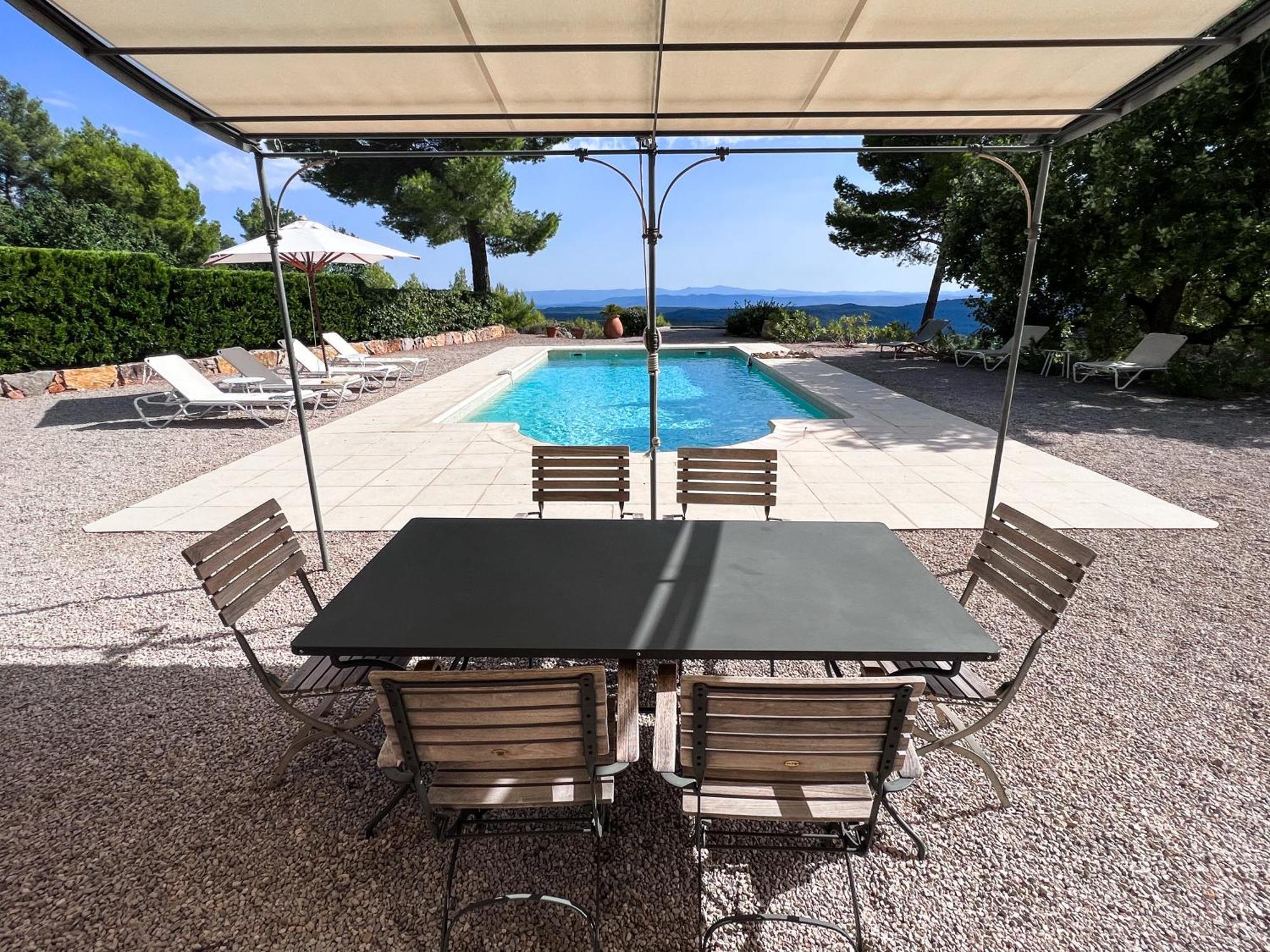 Villa "Le Sortilege" Vue Panoramique Et Piscine Tourtour Exterior photo